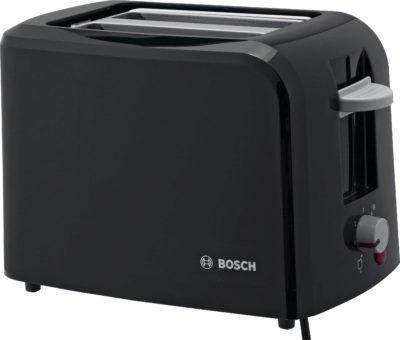 Bosch - Toaster - TAT3A013GB Village - 2 Slice - Black